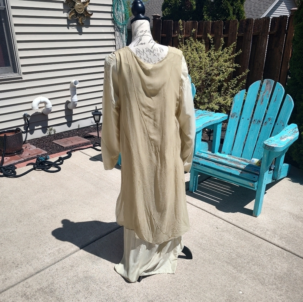 Cachaca Size Small Mild Olive Two Dress Overlay Combo! - Picture 4 of 14